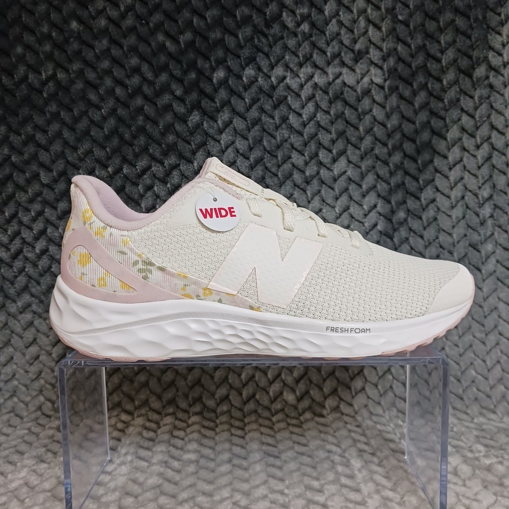 New Balance Fresh Foam Arishi v4 Big Kids Wide Running Shoes White Pink Size 5 - Picture 7 of 12